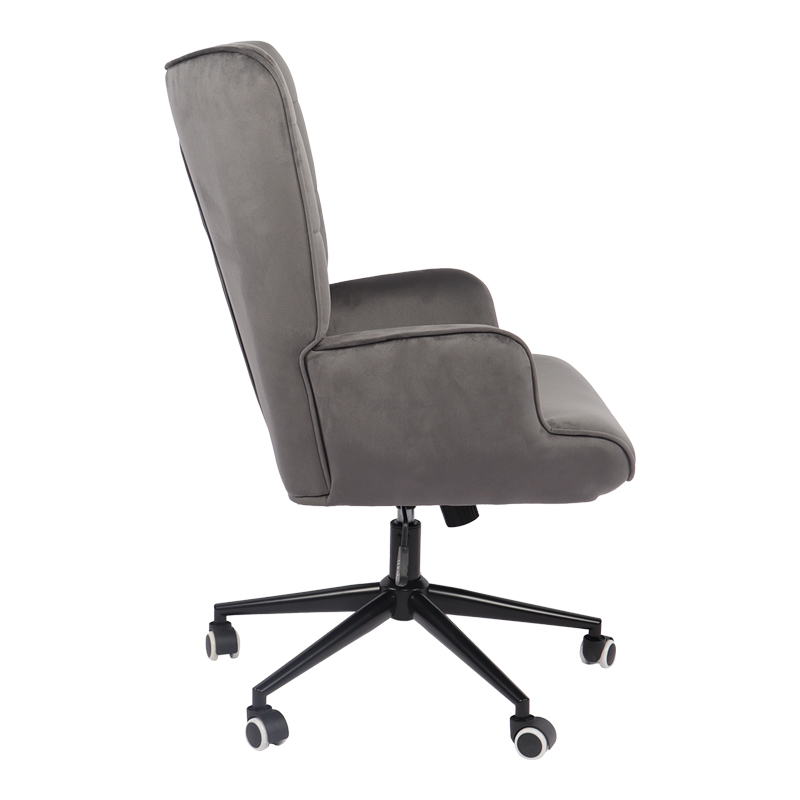 Lobima pakoworld executive office chair, swivel, charcoal velvet, 71x68x104cm