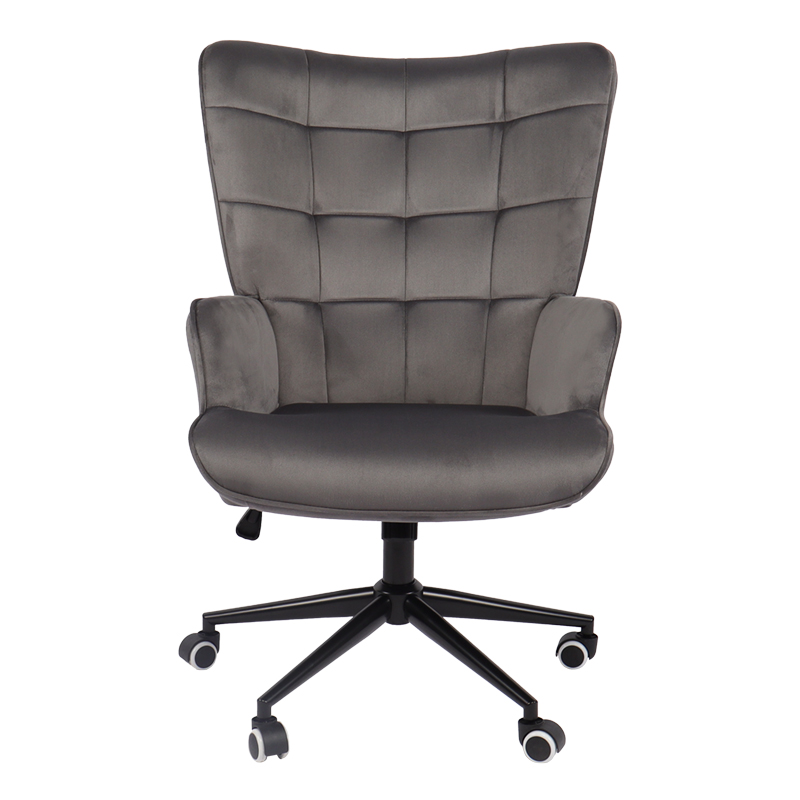 Lobima pakoworld executive office chair, swivel, charcoal velvet, 71x68x104cm