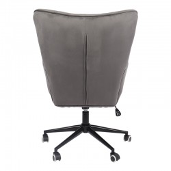 Lobima pakoworld executive office chair, swivel, charcoal velvet, 71x68x104cm