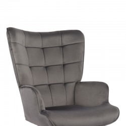 Lobima pakoworld executive office chair, swivel, charcoal velvet, 71x68x104cm