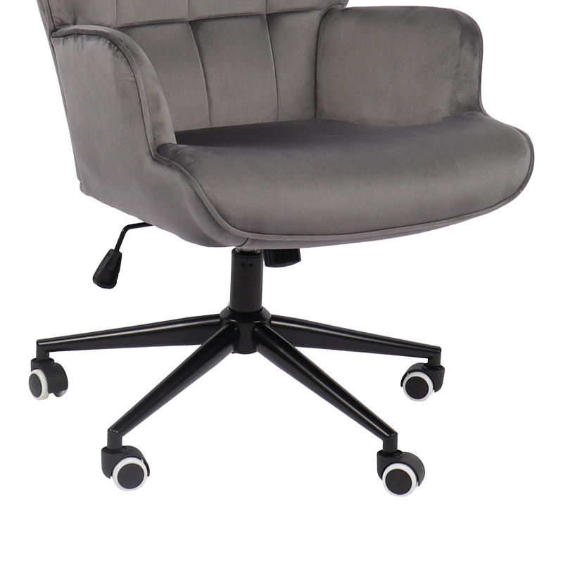 Lobima pakoworld executive office chair, swivel, charcoal velvet, 71x68x104cm