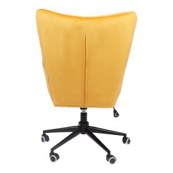 Lobima pakoworld swivel director's office chair yellow velvet 71x68x104cm