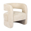 Armchair Coconda pakoworld beige fabric 63x68x71cm