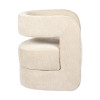 Armchair Coconda pakoworld beige fabric 63x68x71cm