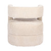 Armchair Coconda pakoworld beige fabric 63x68x71cm