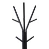 Coat rack Denner pakoworld metal in black color 48.5x48.5x180cm