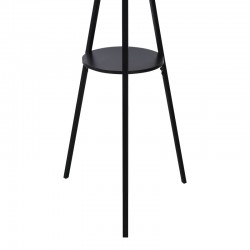 Καλόγερος Denner pakoworld μέταλλο σε μαύρη απόχρωση 48.5x48.5x180εκ