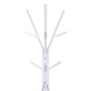 Coat rack Denner pakoworld metal in white color 48.5x48.5x180cm