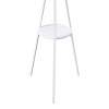 Coat rack Denner pakoworld metal in white color 48.5x48.5x180cm