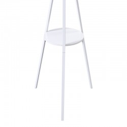 Καλόγερος Denner pakoworld μέταλλο σε λευκή απόχρωση 48.5x48.5x180εκ