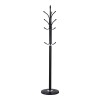 Coat rack Keleste pakoworld metal in black color D37x175cm