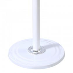 Καλόγερος Keleste pakoworld μέταλλο σε λευκή απόχρωση Φ37x175εκ