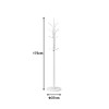 Coat rack Keleste pakoworld metal in white color D37x175cm