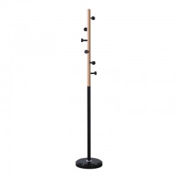 Καλόγερος Sinem pakoworld μέταλλο σε μαύρη-φυσική απόχρωση Φ30x175εκ