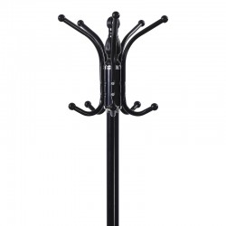 Καλόγερος Mendora pakoworld μέταλλο σε μαύρη απόχρωση 40x40x180εκ