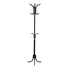 Coat rack Mendora pakoworld metal in black color 40x40x180cm