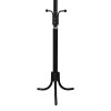 Coat rack Mendora pakoworld metal in black color 40x40x180cm