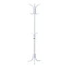 Coat rack Mendora pakoworld metal in white color 40x40x180cm