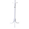 Coat rack Mendora pakoworld metal in white color 40x40x180cm