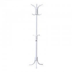 Καλόγερος Mendora pakoworld μέταλλο σε λευκή απόχρωση 40x40x180εκ