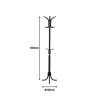 Coat rack Mendora pakoworld metal in white color 40x40x180cm