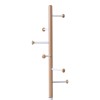 Coat rack Serea pakoworld metal in white-natural color D30x175cm