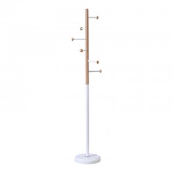 Καλόγερος Serea pakoworld μέταλλο σε λευκή-φυσική απόχρωση Φ30x175εκ