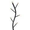Coat rack Portu pakoworld metal in black-natural color D30x170cm