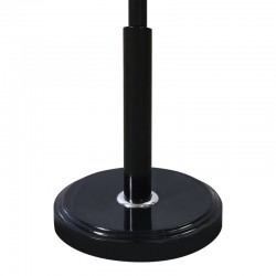 Καλόγερος Portu pakoworld μέταλλο σε μαύρη-φυσική απόχρωση Φ30x170εκ