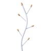 Coat rack Portu pakoworld metal in white-natural color D30x170cm