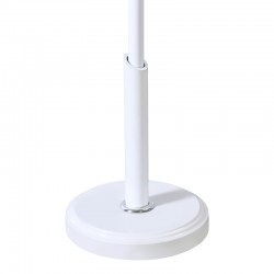 Καλόγερος Portu pakoworld μέταλλο σε λευκή-φυσική απόχρωση Φ30x170εκ