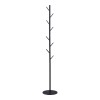 Coat rack Tebera pakoworld metal in black color D30x170cm
