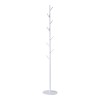 Coat rack Tebera pakoworld metal in white color D30x170cm