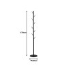 Coat rack Tebera pakoworld metal in white color D30x170cm