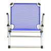 Καρεκλάκι παραλίας Plazo pakoworld αλουμίνιο-textilene σε μπλε απόχρωση 55x70x59εκ
