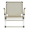 Καρεκλάκι παραλίας Plazo pakoworld αλουμίνιο-textilene σε μπεζ απόχρωση 55x70x59εκ