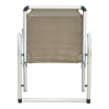 Καρεκλάκι παραλίας Plazo pakoworld αλουμίνιο-textilene σε μπεζ απόχρωση 55x70x59εκ