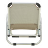 Καρεκλάκι παραλίας Playa pakoworld βαρέως τύπου με ψηλή πλάτη αλουμίνιο-textilene σε μπεζ απόχρωση 54x72x63εκ