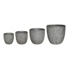Planter Oniella pakoworld set 4pieces ceramic in antique grey color