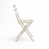 Bistro chair pakoworld metal folding in champagne 42x46x82cm