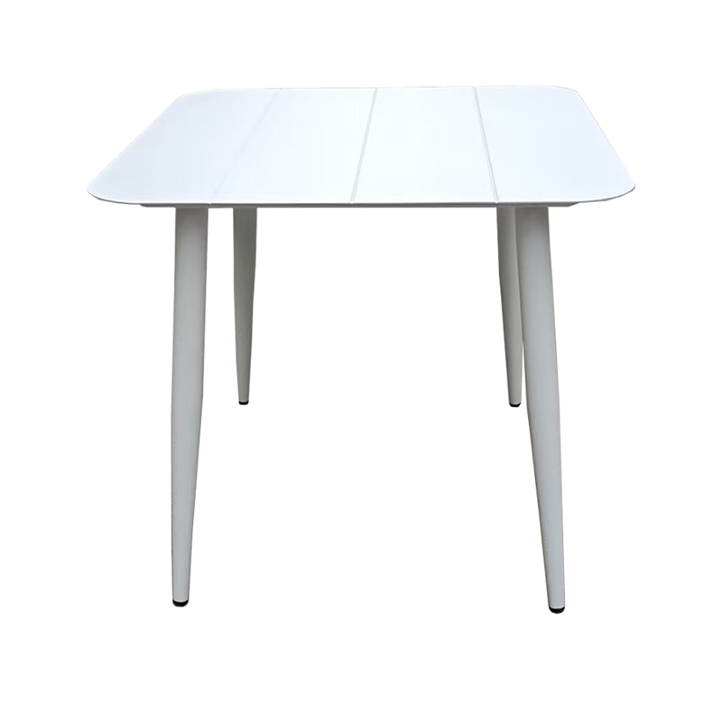 Τραπέζι Vista pakoworld αλουμίνιο σε λευκή απόχρωση 80x80x72εκ