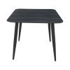 Τραπέζι Vista pakoworld αλουμίνιο σε ανθρακί απόχρωση 80x80x72εκ