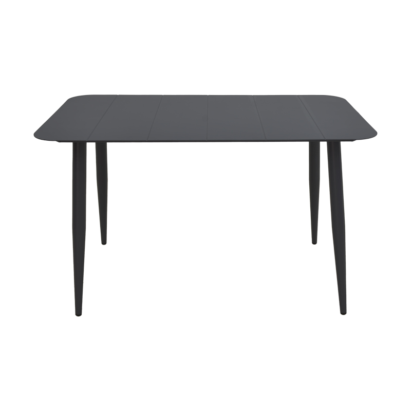 Τραπέζι Vista pakoworld αλουμίνιο σε μαύρη απόχρωση 120x70x72εκ