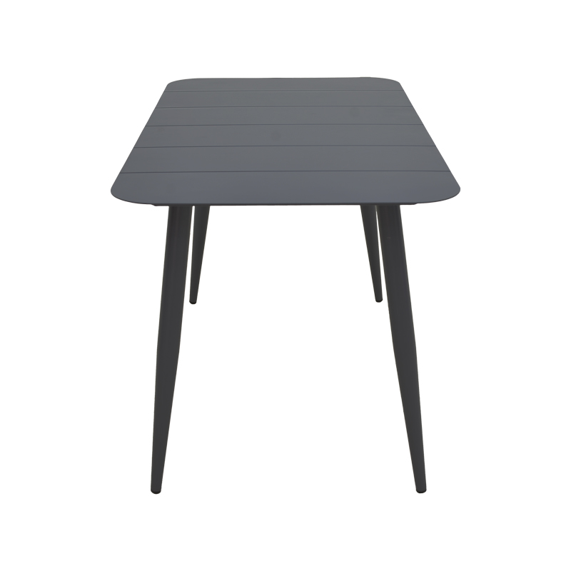 Τραπέζι Vista pakoworld αλουμίνιο σε μαύρη απόχρωση 120x70x72εκ