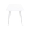 Τραπέζι Vista pakoworld αλουμίνιο σε λευκή απόχρωση 120x70x72εκ