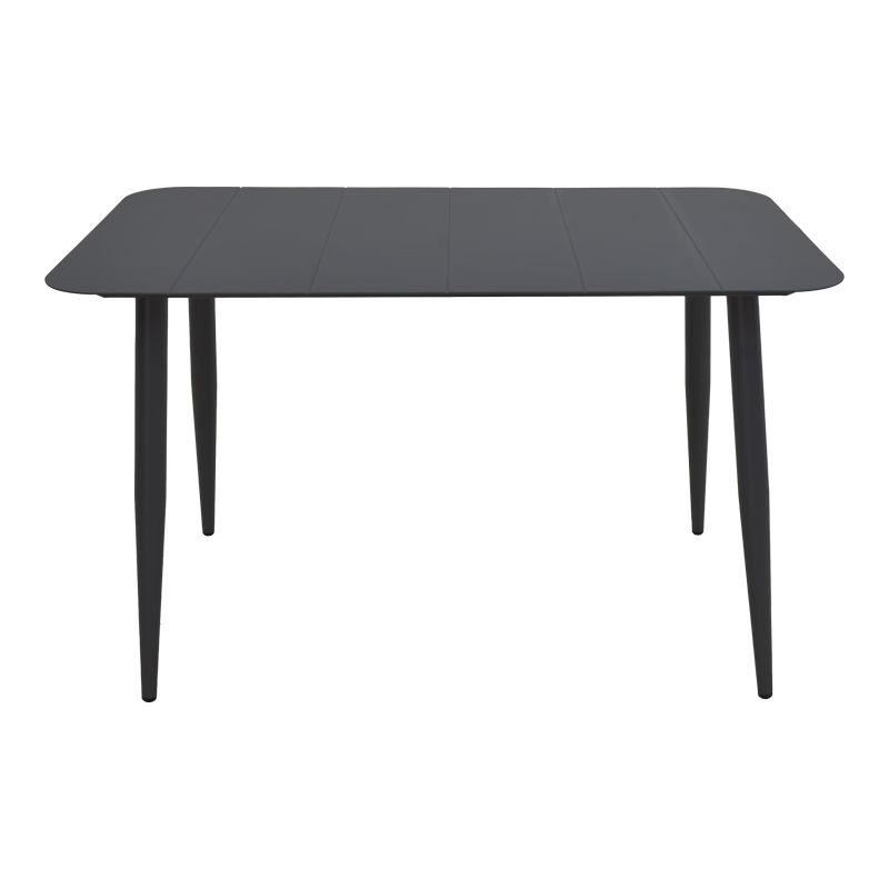 Τραπέζι Vista pakoworld αλουμίνιο σε μαύρη απόχρωση 150x80x72εκ