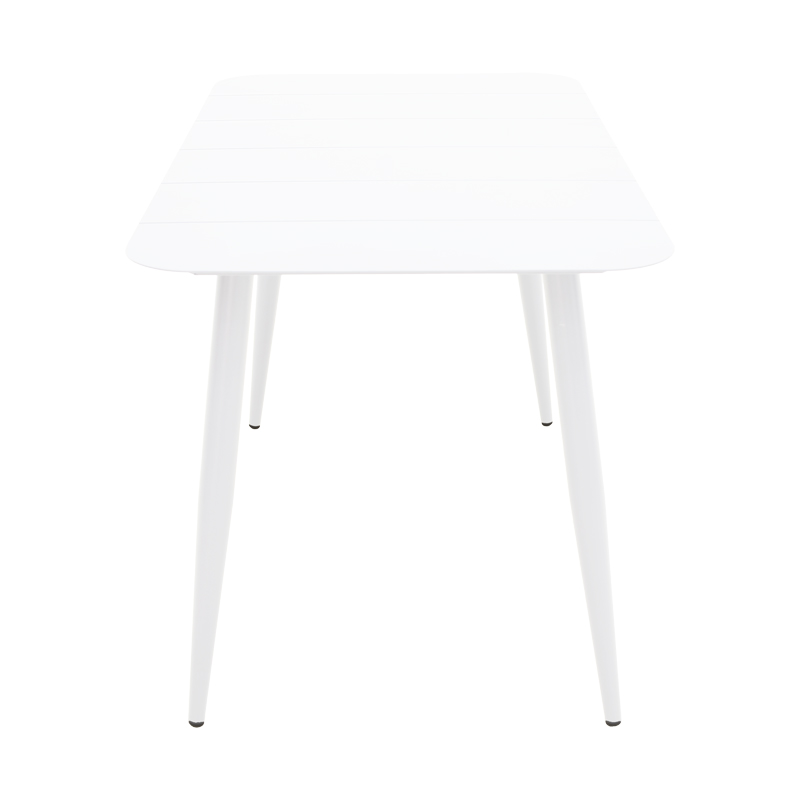 Τραπέζι Vista pakoworld αλουμίνιο σε λευκη απόχρωση 150x80x72εκ