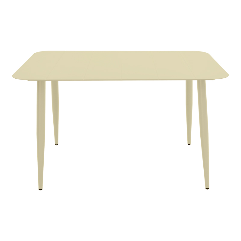 Τραπέζι Vista pakoworld σαμπανί αλουμίνιο 150x80x72εκ