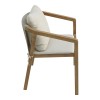 Πολυθρόνα Malibu II pakoworld μασίφ ξύλο ακακίας-ύφασμα σε φυσική-μπεζ απόχρωση 58x63x74εκ