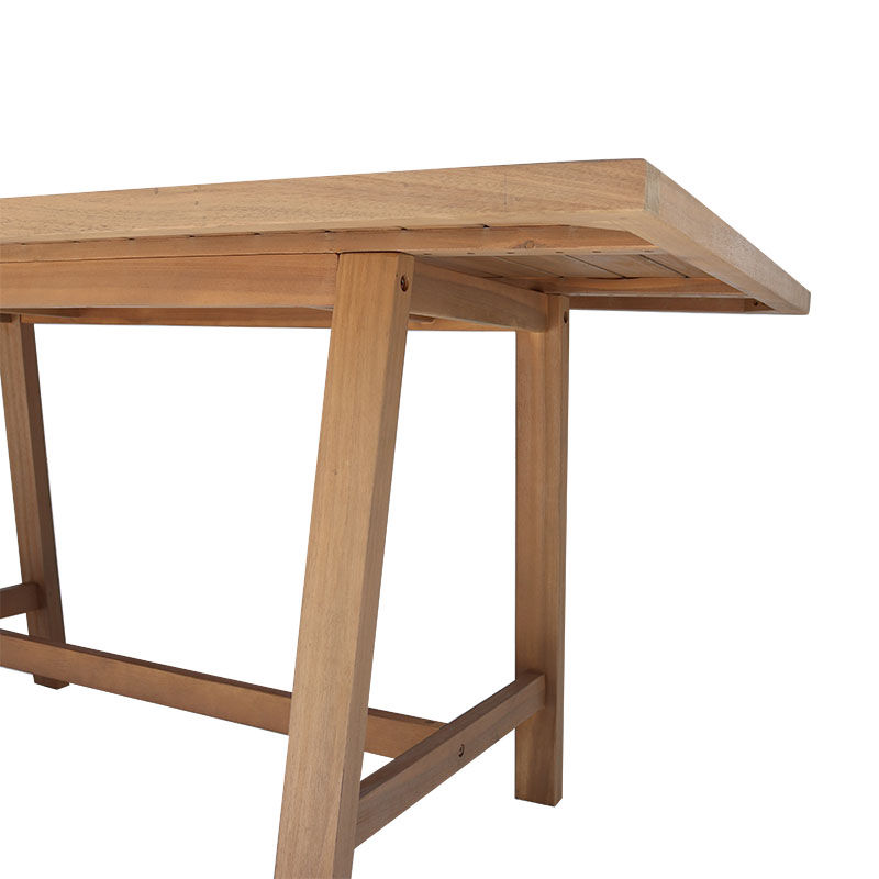Table Malibu pakoworld acacia wood in natural color 180x90x75cm